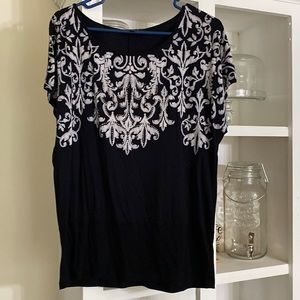 Women’s navy top